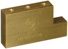 Fat Brass L Block Guitar Bridge (froftbl37)