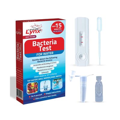 Coliform Bacteria Water Test Kit for Drinking Water, Detects E. coli, Salmone...