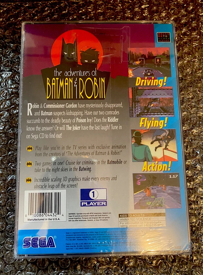 The Adventures of Batman & Robin NEW V-LAP SEALED! RARE (1995) Sega CD VARIANT! - Image 2 of 4