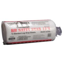 New! 12 pack BB SATIN STAR STANDARD LEG WRAP SHEETS For horse dressing Jumping +