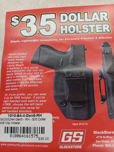 VlaMiTex Pistolera De Cuero Para Glock 17 19 22 23 25 31 32 34 37 (B39 - 19/ 23/32 - View #12