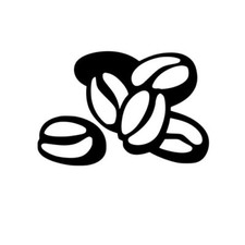 Coffee Beans for Kitchen Wall Shop Sticker Wall Door Window Decor Vinyl Decal