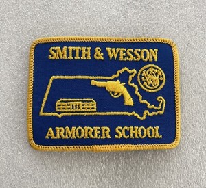 Rare Smith & Wesson ARMORER SCHOOL Patch Gold and Yellow!!