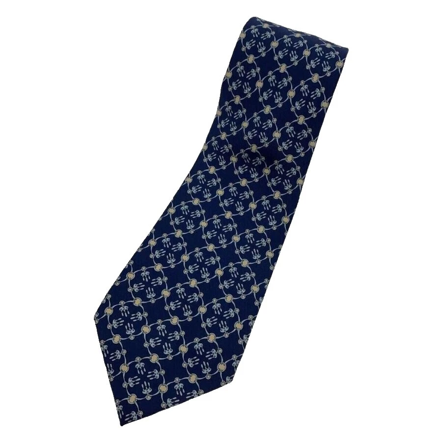 Lazos de seda HERMÈS a Rayas 100% para De hombre