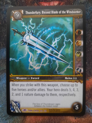 WoW Warcraft Karte CCG TCG - FOIL Thunderfury, Blessed Blade Archives Epic