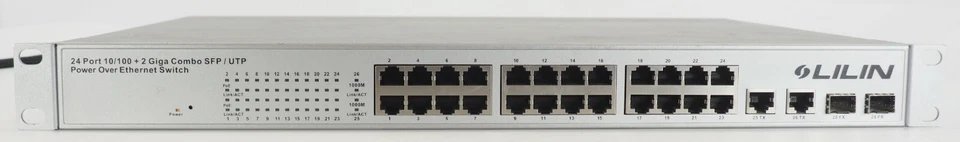 Lilin 24 Port 10/100 + 2 Giga Combo SFP / UTP POE Switch PMH-POE24390WAT - Image 2 of 4
