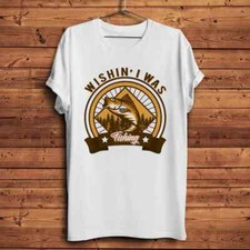 lucky Fisherman Lure Fishing Funny fortunate fish TShirt Men Homme Short Sleeve