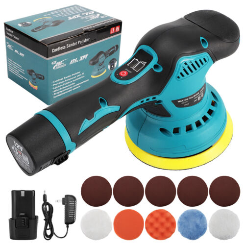 Car Polisher Buffer Machine Cordless with 2PCS Battery Dual Action Polishing - Picture 1 of 13