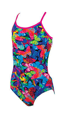 Zoggs Girls Crown Glory Double Crossback Swimming Costume 