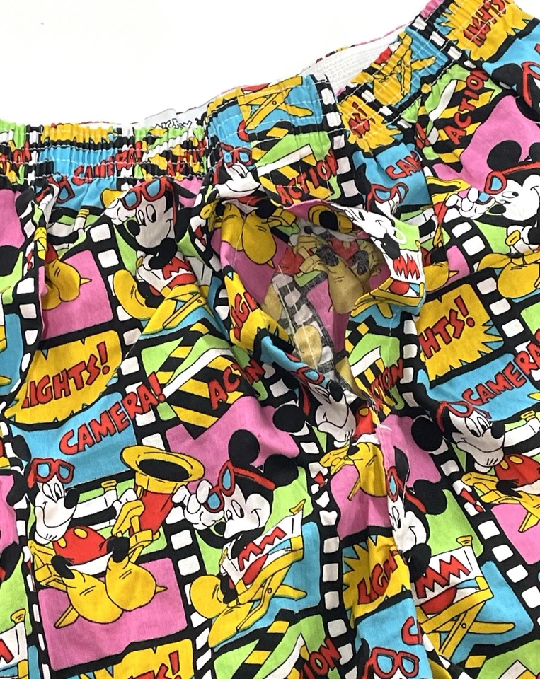 Lote de 3 pares de pantalones cortos para dormir vintage de Mickey Mouse de Disney Foto 3 de 4