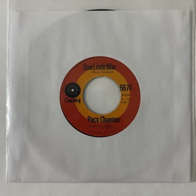 PACO CHANONA - QUE LINDO MAR - 1970 MEXICAN 7'' SINGLE PLAIN SLEEVE, LATIN POP