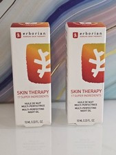 2X Erborian SKIN THERAPY Multi-Perfecting Night Oil 10mL / 0.33 fl oz NIB