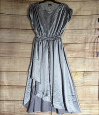 NEW Willa Satin Dress ~ Size 10 Women's ~ Purple Heavyweight SAMPLE Drawstring