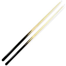 Pool Cues 1 Piece 36" Shorty Set of 2 Hardwood 13mm Tips Kids Bar House Stick