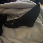NEW Michael KORS Black Suede Wedges Penny Loafer Style Accent Round Toe Size 10 — photo 6
