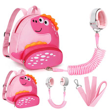 Accmor Toddler Harness Backpack with Leash, Cute Dinosaur Kid Backpacks with ant