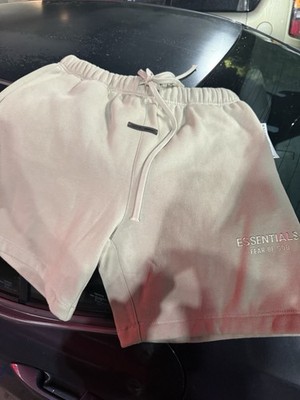 brand new essentials shorts cream color size M