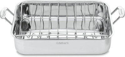 Cuisinart 16-Inch Roaster, Chef'S Classic Rectangular Roaster with Rack, Stainle