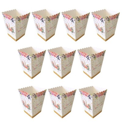 10 PCS Popcorn-Schachtel Popcornschachteln Party -Lebensmittelboxen