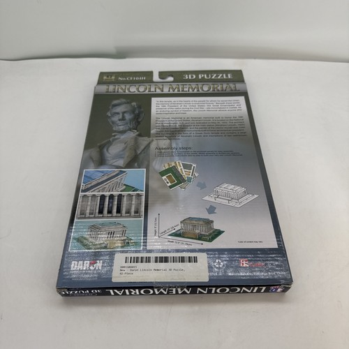 Daron CF104H 3D Lincoln Memorial Puzzle 42 Pieces New - Picture 2 of 5