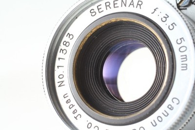 Near MINT Canon Serenar 50mm f3.5 Standard Lens L39 Leica Screw