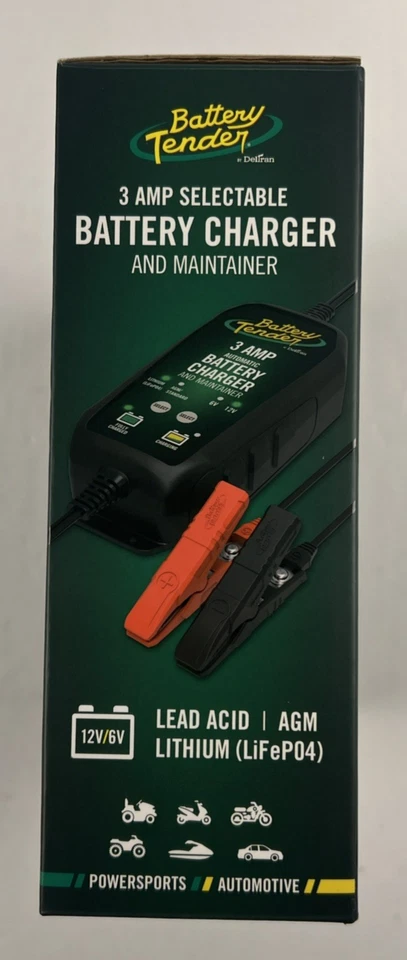 Cargador de batería seleccionable Battery Tender 6V/12V 3AMP Powersports Automotive Foto 4 de 4