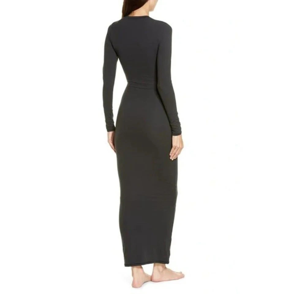 green emerald velvet dress Skims main image 0