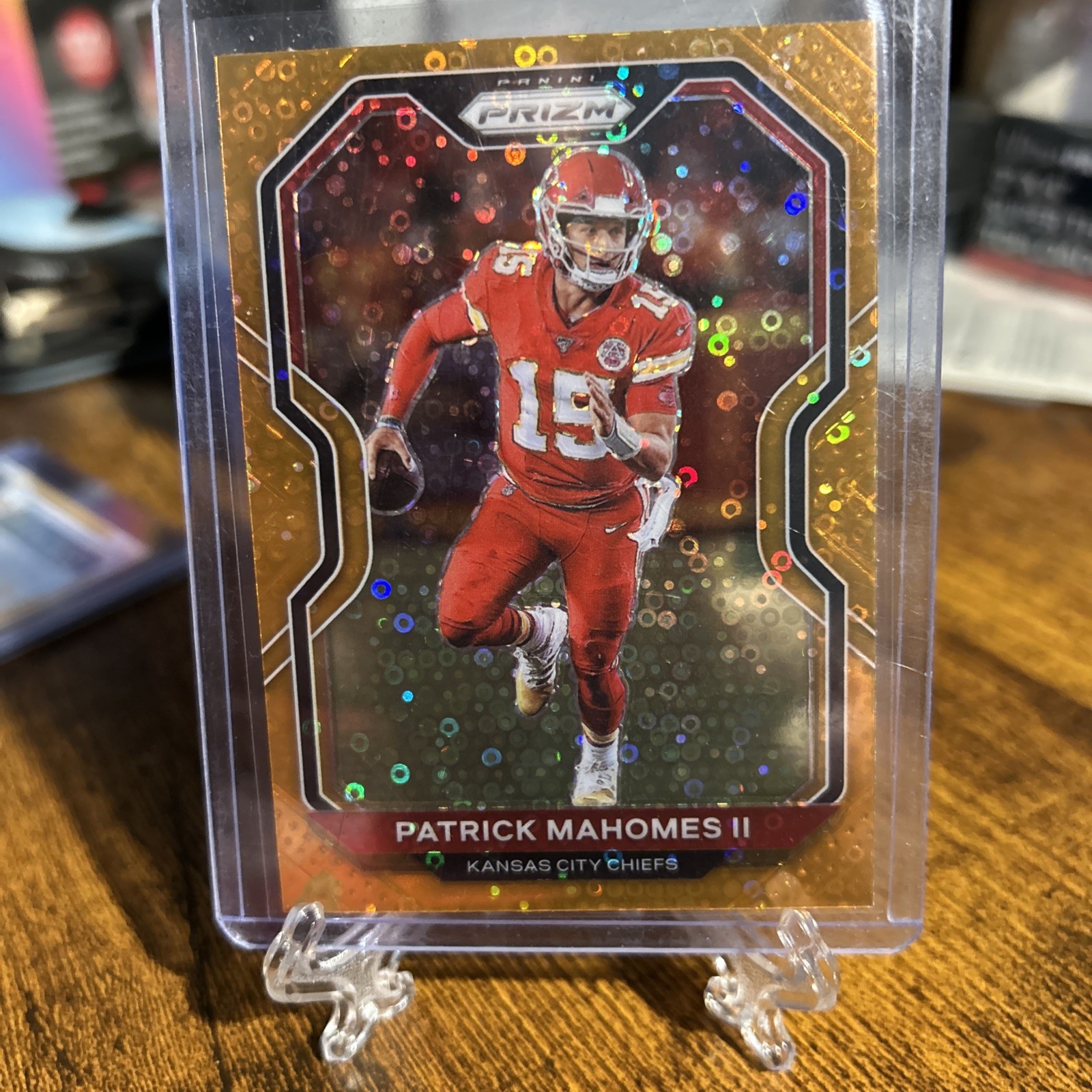 2020 Panini Prizm - Patrick Mahomes II #124 Orange Disco Prizm
