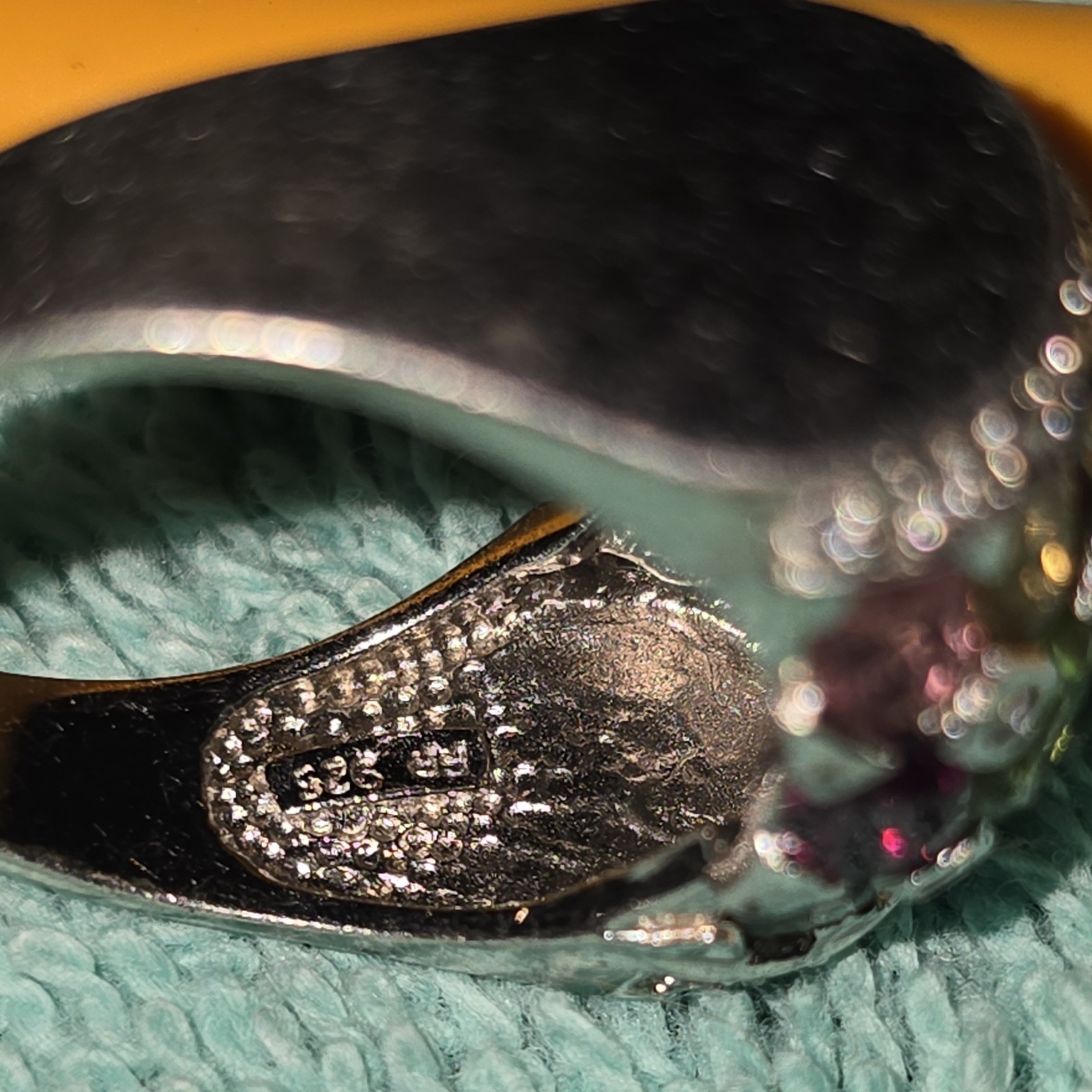 Sterling Silver 925 Ring Multicolor Assorted Gems… - image 2