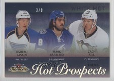 2013 Fleer Showcase Prospects Trios White Hot 3/9 Zach Sill Dmitrij Jaskin 0c1o