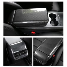 StarYtbl 2PCS Center Console Armrest Cover Rear AC Vent for Tasla Model 3 Y