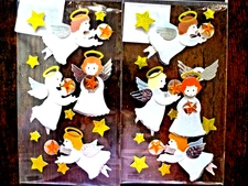 Jolee's 3D CHRISTMAS Holiday ANGELS  Scrapbooking Embellishments SET of two