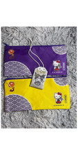 Kuromi, Sanrio lucky charm, omamori, with Hello Kitty pouch, pencil case bundle