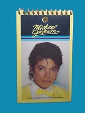 Michael Jackson Memo Pad Vintage 1984 Spiral Mini Unused MJ King Of Pop