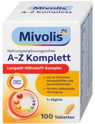 5x Mivolis A-Z Complete Depot 100 Tablets, 144g; Ships from Germany!