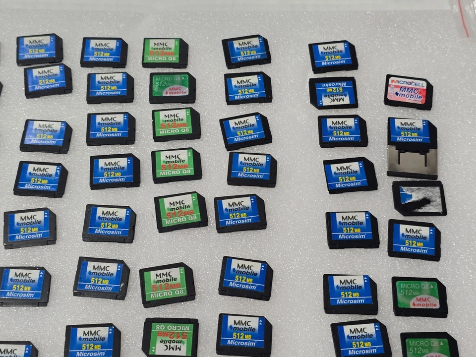 Mixed Lot 100 MMCmobile, RS-MMC & microSD Cards – 512MB – Untested - Image 2 of 4