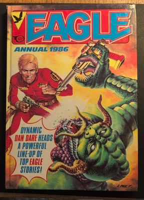 Eagle Annual 1986 (Fleetway) Dan Dare   Vintage UK Hardcover   VG