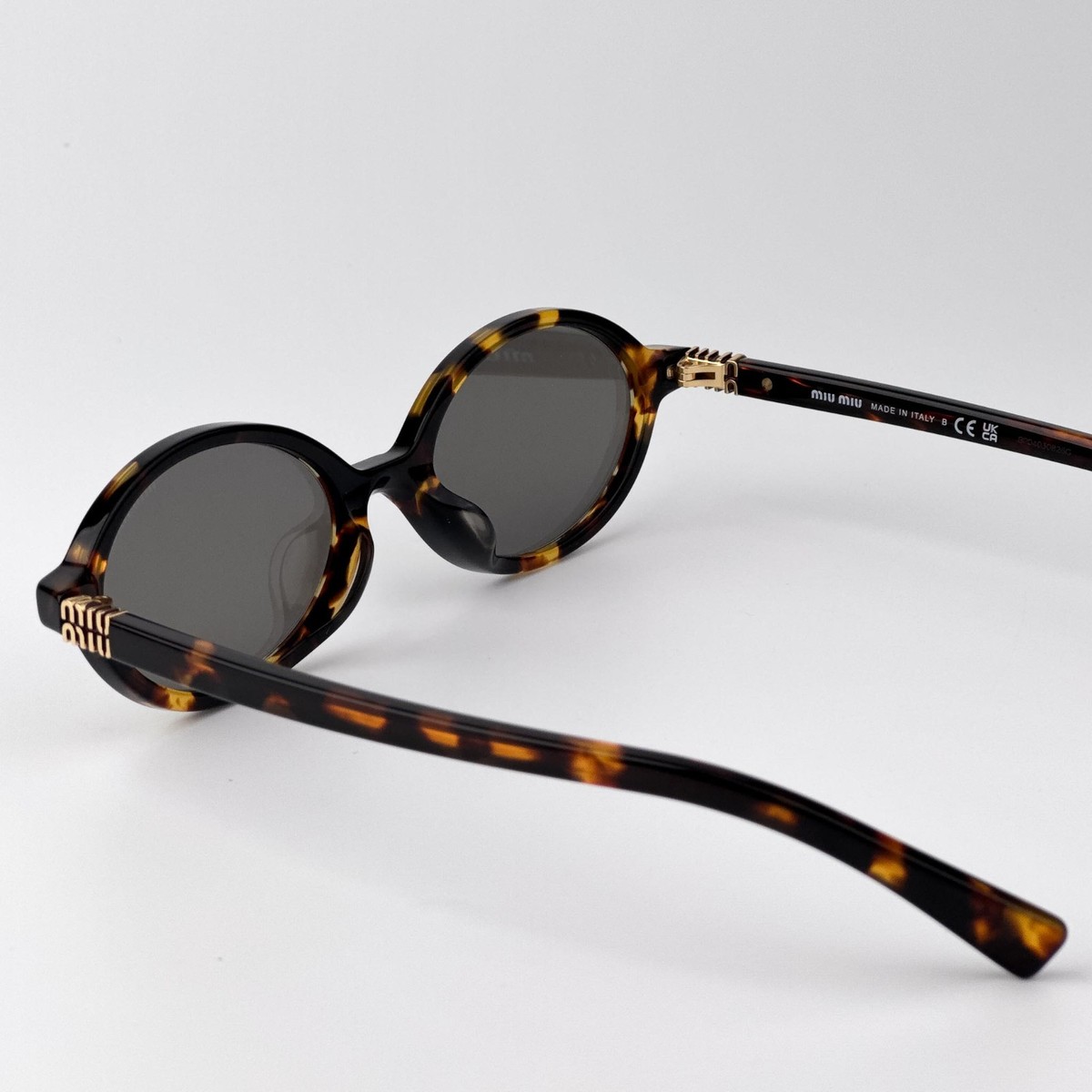 Miu Miu Women Sunglasses Havana Grey Mirror Silver MU04ZSF REGARD