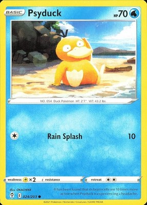 Psyduck 024/203 SWSH07: Evolving Skies Water Common LP