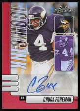 Chuck Foreman 2024 Panini Absolute Iconic Ink Red /75 - Minnesota Vikings
