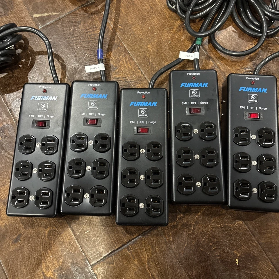 Furman SS-6B 6-outlet Surge Suppressor Strip (5-pack) Bundle - Image 2 of 4