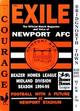 Newport County AFC v Bridgnorth Town 7/12/1994 Beazer Homes League.
