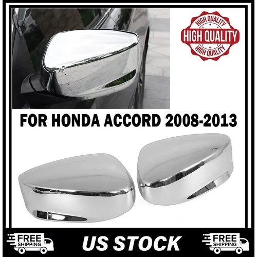 For 2008 2009 2010 2011 2012 2013 Honda Accord Rearview Mirror Cover Caps Chrome