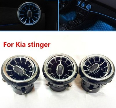 US - 3pcs * 256 colors LED Air Vent Ambient Light Fits For Kia Stinger 2018-2023