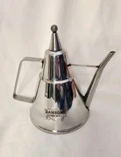 SANSONE INOX Oil Cruet 18/10 Stainless Steel Dispenser 8"