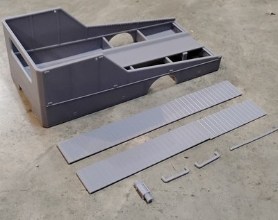 3D Printed 1/25 Race Car Hauler Slopes Back Wedge