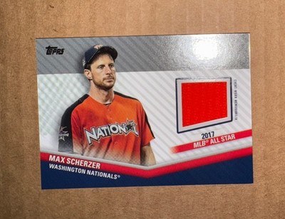 2020 Topps Update Series All-Star Stitches Max Scherzer (MEM) Free Shipping!
