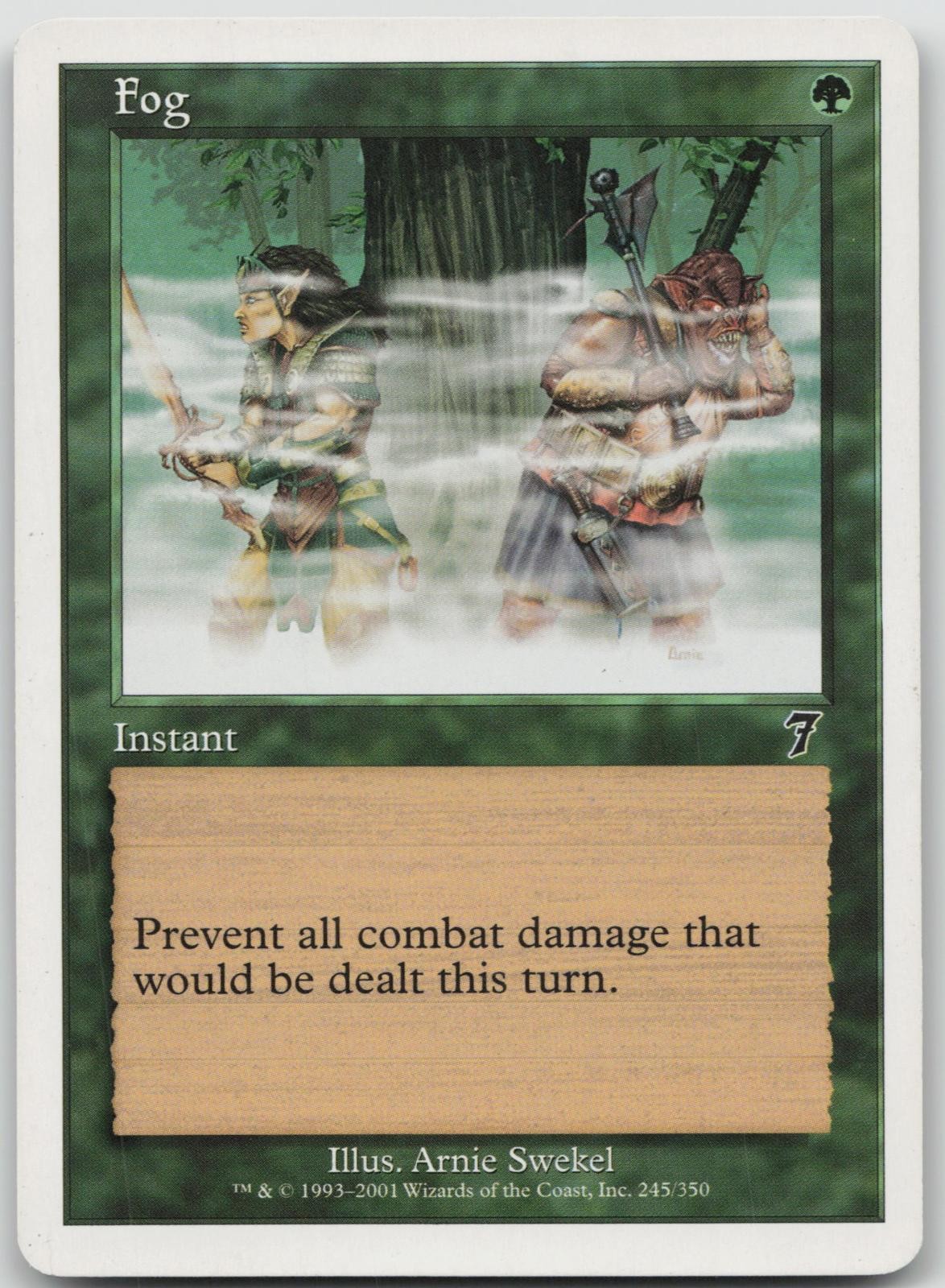 MP Fog 245 Common 7th Edition Magic: The Gathering 2001