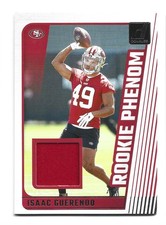 2024 Panini Donruss Rookie Phenom Jerseys #RPJ-IGU Isaac Guerendo Football Card . rookie card picture
