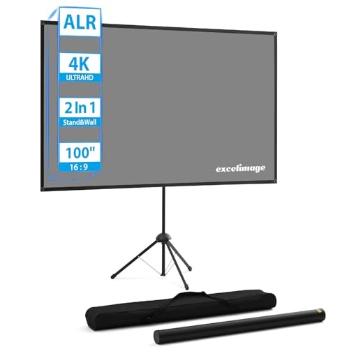Pantalla de proyector ALR independiente y portátil 100 pulgadas 16 9 relación de aspecto H 740 - Imagen 1 de 7